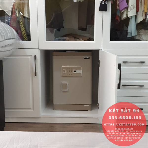 Két sắt mini Aifeibao HK-MD-80-AL vân tay chính hãng
