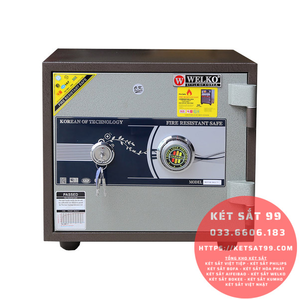 Két sắt mini Welko KCC-COW-38 khoá cơ chính hãng