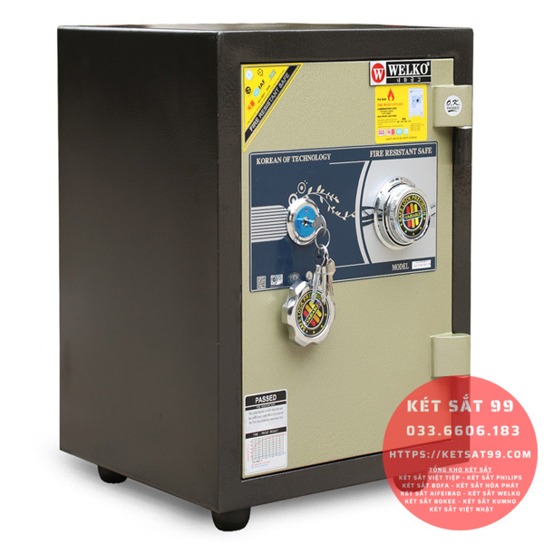 Két sắt mini Welko KCC-COW-50 khoá cơ chính hãng