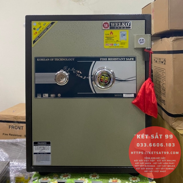 Két sắt mini Welko KCC-COW-55 khoá cơ chính hãng