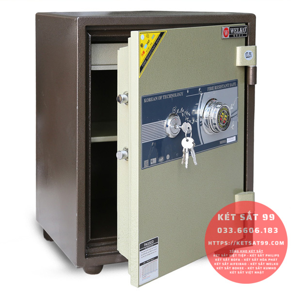 Két sắt mini Welko KCC-COW-55 khoá cơ chính hãng