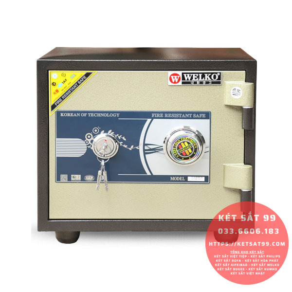 Két sắt mini Welko KCC-COW-80 khoá cơ chính hãng