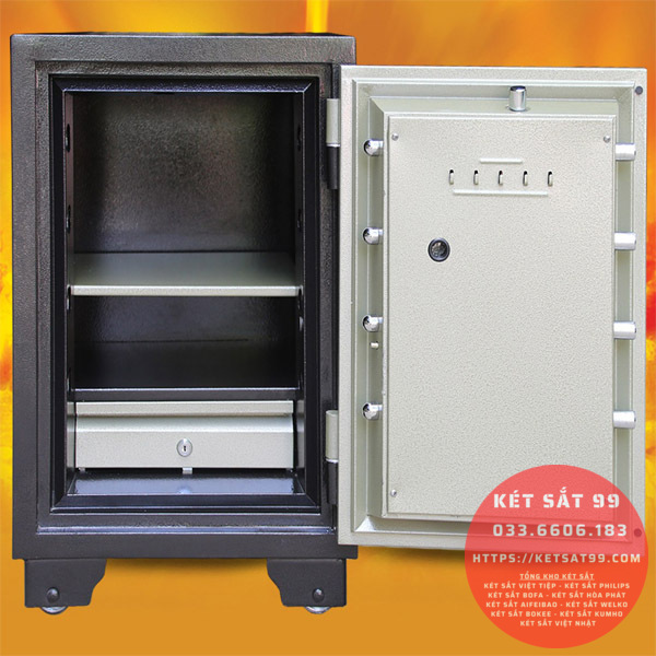 Két sắt Welko KCC-DMW-100 khoá cơ đổi mã chính hãng