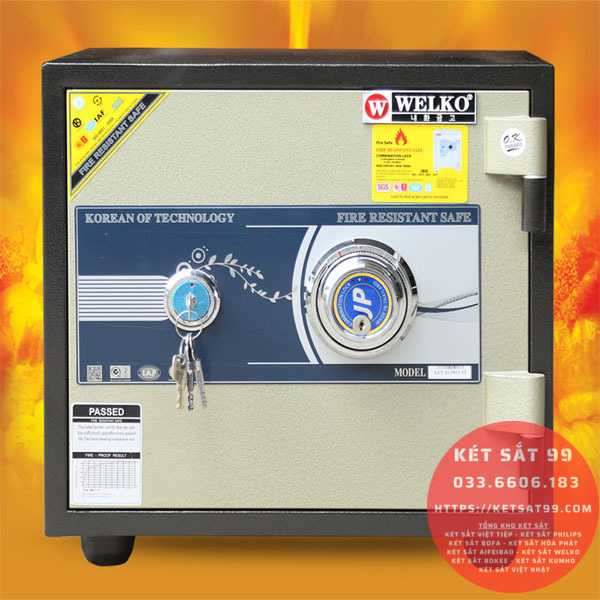 Két sắt mini Welko KCC-DMW-38 khoá cơ đổi mã chính hãng