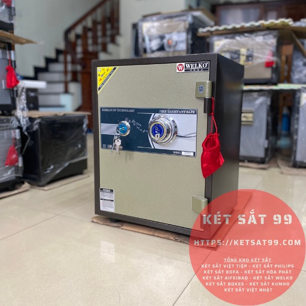 Két sắt mini Welko KCC-DMW-55 khoá cơ đổi mã chính hãng