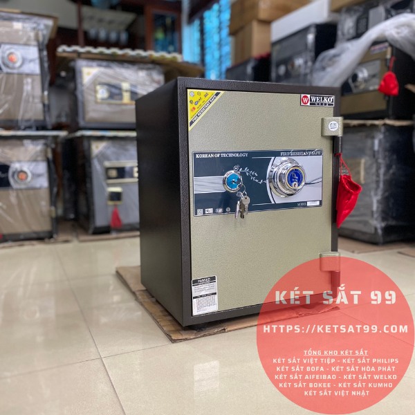 Két sắt mini Welko KCC-DMW-55 khoá cơ đổi mã chính hãng