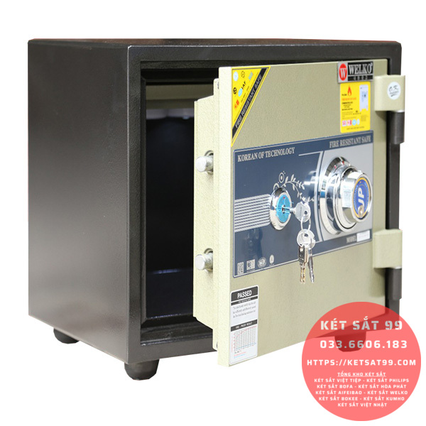Két sắt mini Welko KCC-DMW-60 khoá cơ đổi mã chính hãng