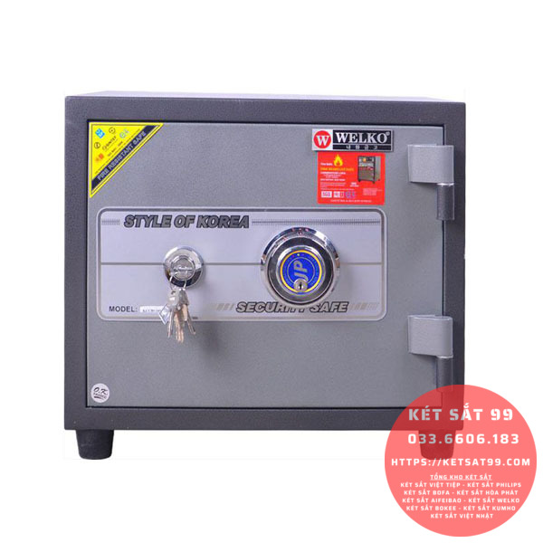 Két sắt mini Welko KCC-DMW-80 khoá cơ đổi mã chính hãng
