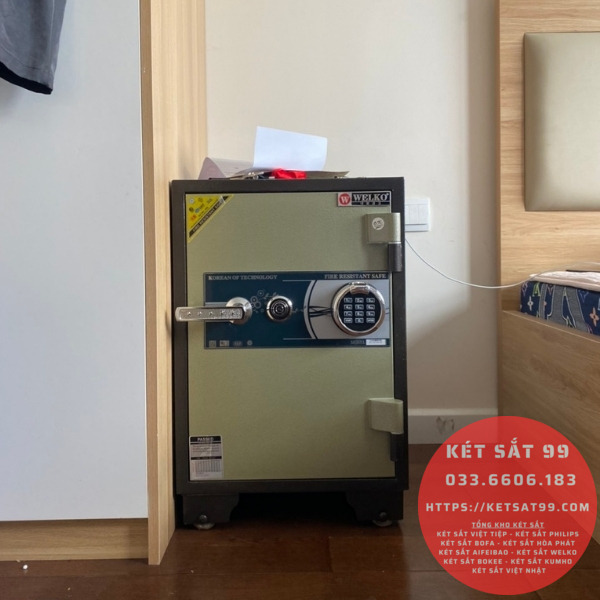 Két sắt Welko KCC-VTW-100 vân tay chính hãng