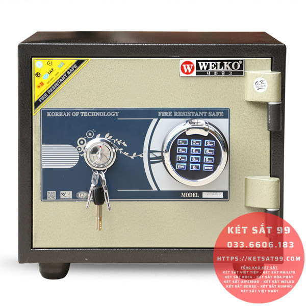Két sắt mini Welko KCC-VTW-80 vân tay chính hãng