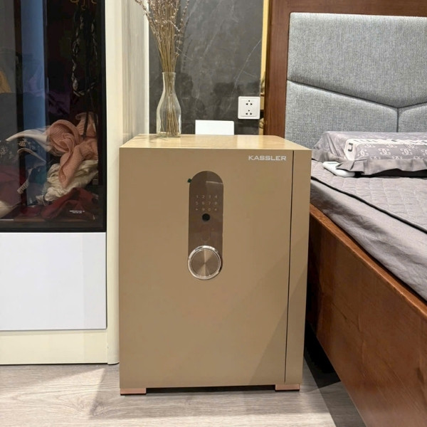 Két sắt Kassler KL55-H8-GOLD vân tay điện tử màu gold chính hãng