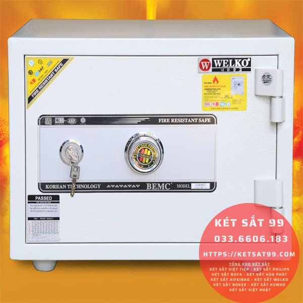 Két sắt mini Welko KS-COW-80N khoá cơ chính hãng