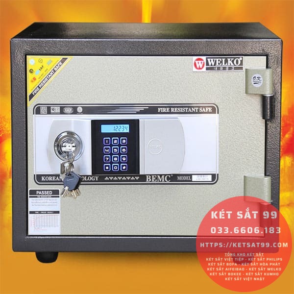 Két sắt mini Welko KS-DTW-80N điện tử chính hãng