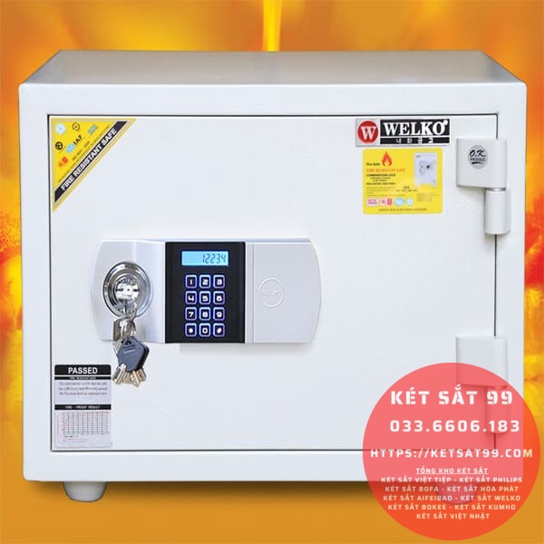 Két sắt mini Welko KS-DTW-80N điện tử chính hãng