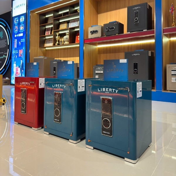 Két sắt Liberty LB50PRO-BLUE App Wifi vân tay điện tử chính hãng