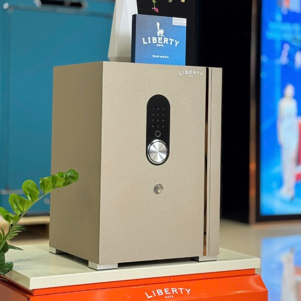 Két sắt Liberty LB58-S10-PRO-G vân tay điện tử màu gold chính hãng