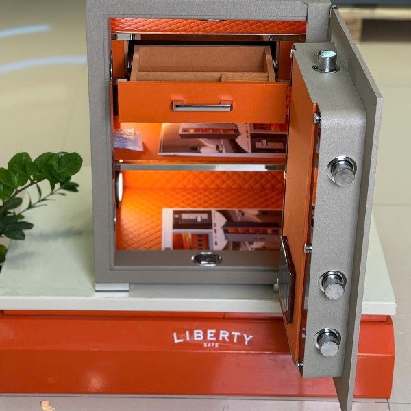 Két sắt Liberty LB58-S9-PRO-G vân tay điện tử màu gold chính hãng