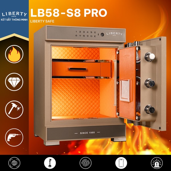 Két sắt Liberty LB68 S8 Pro App Wifi chính hãng
