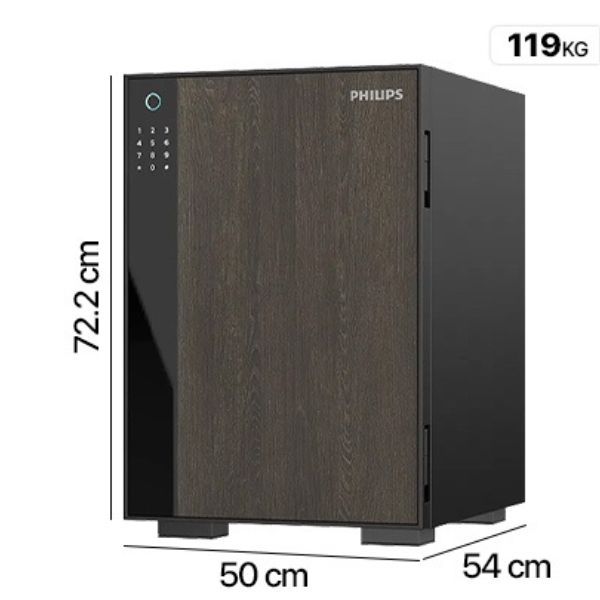 Két sắt Philips SBX500-7BU khóa điện tử chống cháy chính hãng
