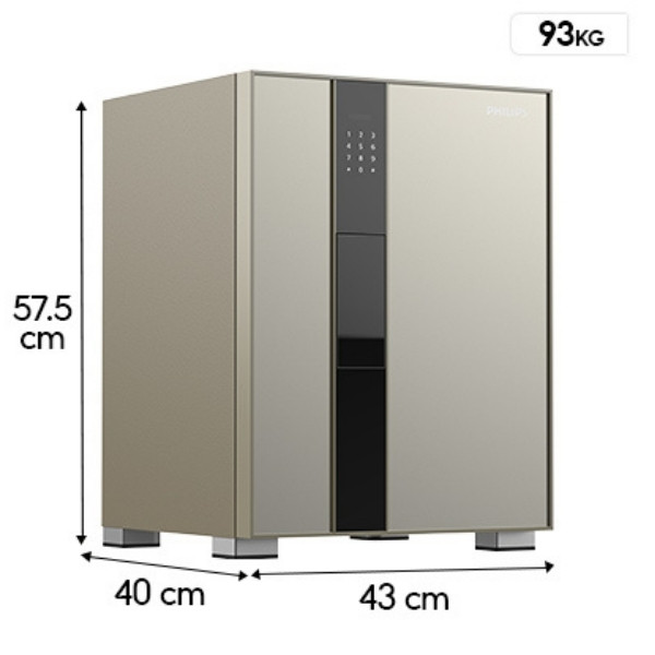 Két sắt Philips VALIS-5BU-G vân tay màu gold chính hãng